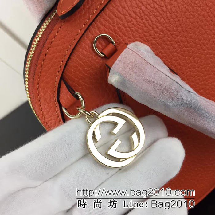 GUCCI古馳原單 新款專櫃品質原單貨實物實拍449661 橙色手提單肩斜挎包 HY1134